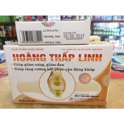 Thực phẩm bảo vệ sức khỏe Hoàng Thấp Linh hộp 30 viên-  Hỗ trợ điều trị và phòng ngừa viêm khớp, viêm đa khớp dạng thấp, thấp khớp