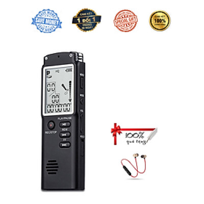 ROGTZ  - Máy Ghi Âm Chuyên Nghiệp T60 Dung lượng 8GB Ghi Âm Chất Lượng Cao Dễ Sử Dụng Ghi âm lặp lại Tự động lưu file Loa ngoài Thời gian ghi âm 720 phút Kết nối dễ dàng USB 2.0 Sinh viên Nhà báo Nhân viên văn phòng Họp hành Phỏng vấn - Hàng Chính Hãng
