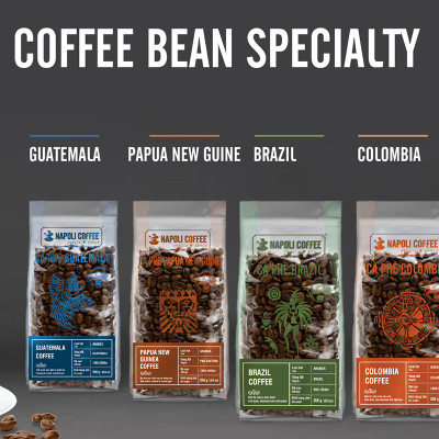 Cà phê Arabica GUATEMALA - Chua Thanh Hương Nhiệt Đới - Rang Nguyên Hạt Nhập Khẩu - Pha Máy/Phin Cao Cấp 250g/túi