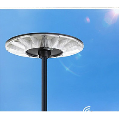 Đèn năng lượng mặt trời UFO kim cương 1000W,Vỏ nhựa ABS,Tấm pin liền,Cảm biến chuyển động, Ánh sáng trắng