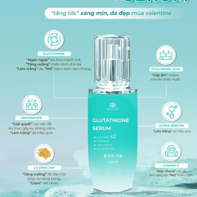 Serum Mychi - Serum cấy trắng lá vàng 24k glutathione