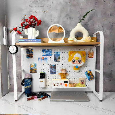 Kệ Pegboard đa năng Dola Home kệ sách để bàn decor học tập làm việc cho mẹ và bé hiện đại