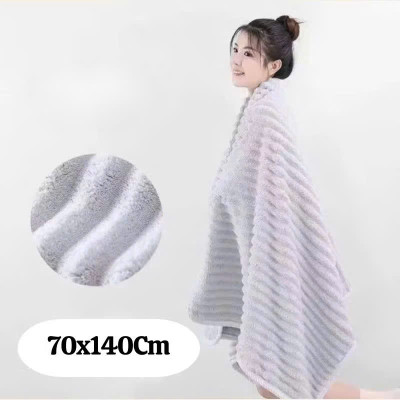 Khăn Tắm Sóng Nước Siêu Thấm Hút – Khăn Mặt Sợi Cuộn To, Kích Thước 70x140cm, Chất Liệu Cao Cấp, Dày Dặn, Không Rụng Lông - HÀNG CHÍNH HÃNG MINIIN