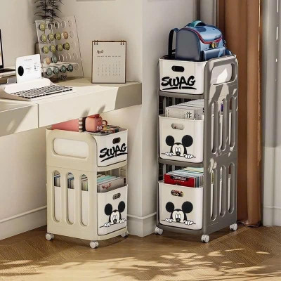 Kệ Đa Năng 3 Tầng Hình Chuột Mickey - Tiện Lợi, Gọn Gàng, Đẹp Mắt