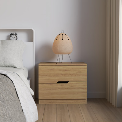 [Happy Home Furniture] DASH , Táp đầu giường - 2 ngăn kéo , 60cm x 40cm x 50cm ( DxRxC), THK_056