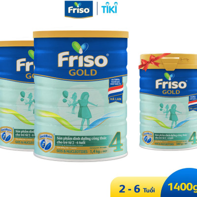 Sữa Bột Friso Gold 4 1400g (Dành Cho Trẻ Từ 2 - 6 Tuổi)