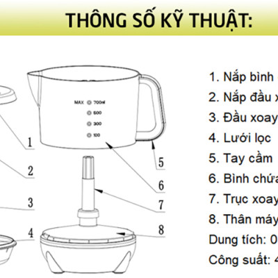 Máy Vắt Cam Lock&Lock EJJ231 (40W) - Hàng chính hãng