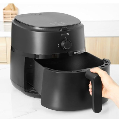 Nồi Chiên Không Dầu Philips NA130/00, Nút Vặn Dễ Sử Dụng 6.2 lít -1700W, Hàng Chính Hãng