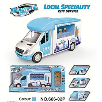 TOYSTAR - 666-02P Mô hình xe đồ ăn nhanh tỉ lệ 1:14 (KT 28x9.6x13.8cm)