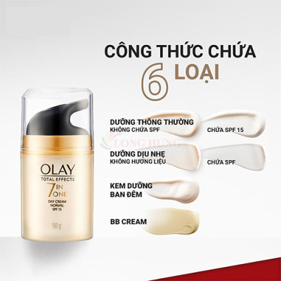 Kem dưỡng da ban ngày Olay Total Effects 7 in One Day Cream SPF 15 (50g) - Hàng chính hãng