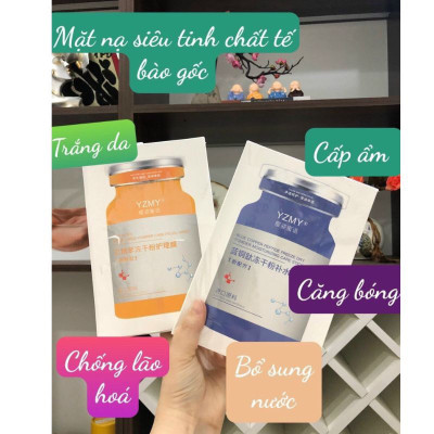 Sản phẩm dụng cụ  làm đẹp cho bạn gái _ Set 10 miếng mặt nạ tế bào gốc dưỡng ẩm làm đẹp cho mặt 