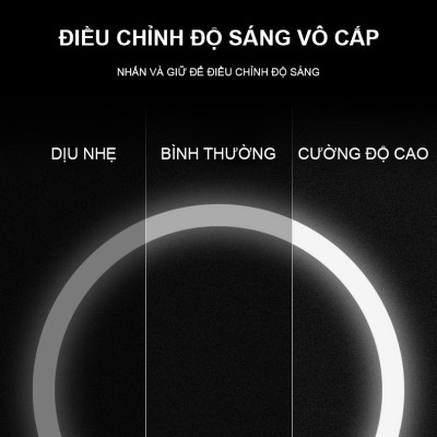 Gương Trang Điểm Để Bàn Có Đèn LED Cao Cấp Bằng Nhựa Hình Tròn Trắng Hồng Pin Bền Sạc Nhanh Tặng Cáp Sạc Giao Màu Ngẫu Nhiên