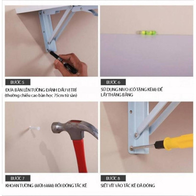 Bàn treo tường gấp gọn thông minh - Nội thất láp ráp 