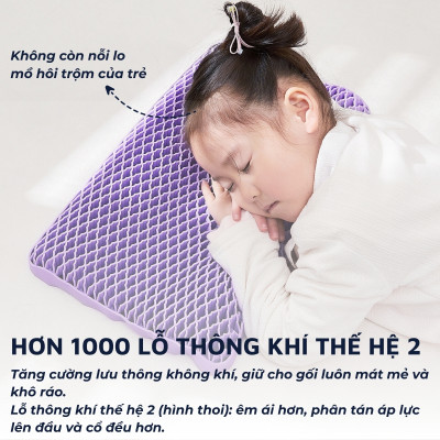 Gối công thái học TPE DandiHome - chống đau cổ vai gáy
