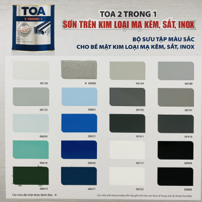 Sơn sắt mạ kẽm Toa 2 trong 1 màu vàng 115 _ 800G