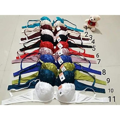 Áo lót nữ mút mỏng thêu hoa Lovely 001 – Có gọng nâng ngực, 28 màu đa dạng