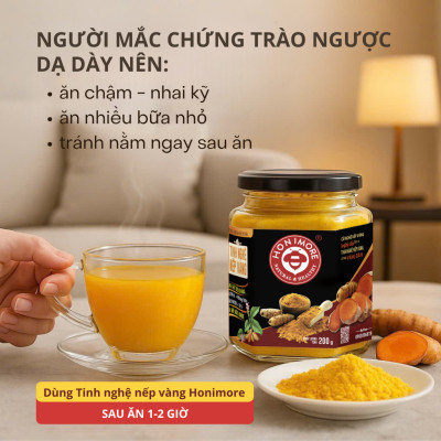 Combo 3 hũ Tinh nghệ nếp vàng Honimore 200g/hũ
