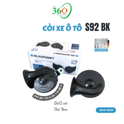 Còi Xe Ô Tô Blaupunkt 12V S92 BK – Hàng Chính Hãng – Âm Thanh To Rõ – Thiết Kế Nhỏ Gọn – Bộ 2 Cái
