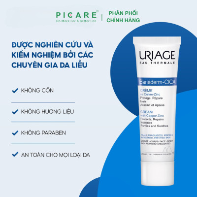 Kem Dưỡng Cho Da Kích Ứng Uriage Bariederm Cica Creme 15ml