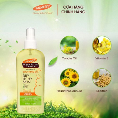 Dầu giảm nhanh khô ngứa da khi mang thai Palmer