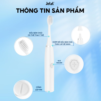 Bàn chải điện sóng siêu âm JETZT series, hàng chính hãng