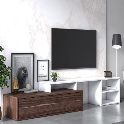 Kệ để tivi gỗ cho phòng khách gia đình SMLIFE Trinity