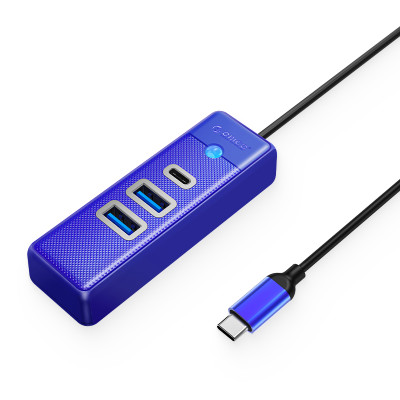 Bộ Chuyển Đổi HUB TypeC 1 USB ra 2 cổng USB 3.0 5Gps / 1 cổng TypeC 5Gbps PWC2U-C3-015 Orico - Hàng Chính Hãng