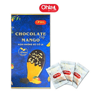 Ohla hộp xoài nhúng Socola hạnh nhân (lát nhỏ)