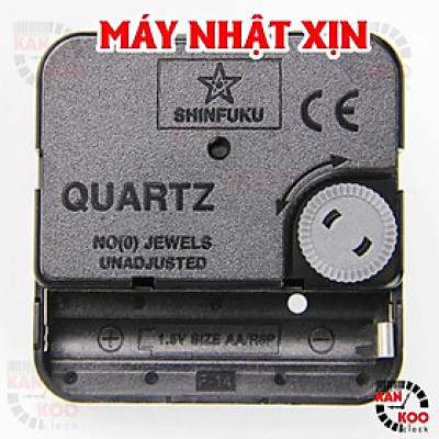 Máy Đồng Hồ Treo Tường Kim Trôi Nhật Bản Shinfuku – Siêu Tĩnh, Chạy Êm, Siêu Bền – BH 5 Năm