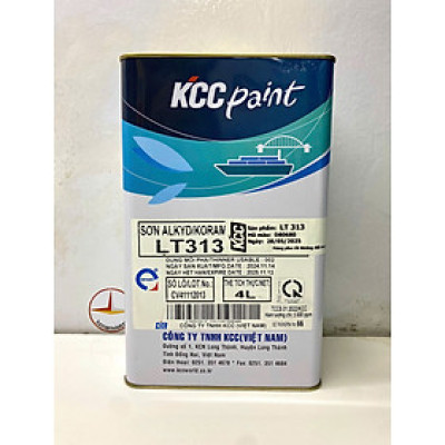 Sơn Alkyd KCC LT313 Base A màu xám D80680 _4L 