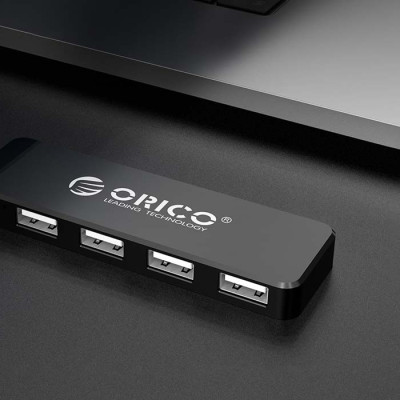Bộ chia / Hub 4 cổng USB 2.0 Orico FL01 - Hàng Chính Hãng