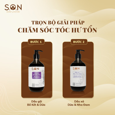 Dầu xả S.O.N Dừa & Nha Đam Phục Hồi Khô Xơ, Hư Tổn, Nuôi Dưỡng Tóc Mềm Mượt  250ml