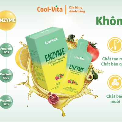 [Mua 4 tặng 1] Combo Enzyme Chiết Xuất Từ Trái Cây và Rau Củ Hỗ Trợ Tiêu Hoá, Thanh Lọc Cơ Thể & Collagen Uống Hỗ Trợ Trẻ Hóa Sáng Da Coolvita