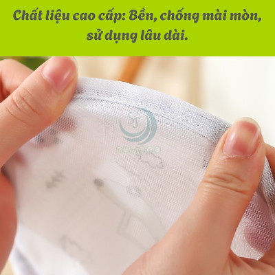 Túi Giặt Bảo Vệ Đồ Lót Hình Trụ- Túi Giặt Lingerie Chống Biến Dạng- Túi Giặt Áo Ngực 3D Chống Vò Rách-Túi Giặt Vải Lưới In Hình Dễ Thương