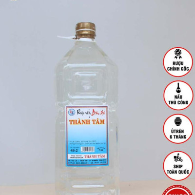 Đặc Sản Bình Định - Rượu Bàu Đá Thành Tâm Nếp 2 Lít- OCOP 3 Sao