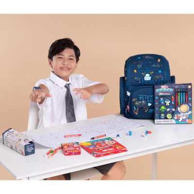 Đồ Chơi Sách Tô Màu Dạng Cuộn - Dinosaur & Safari CLEVER HIPPO CR04