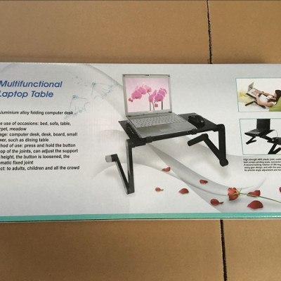 Bàn để laptop đa năng gấp gọn-Bàn để máy tính gấp gọn thông minh chống bị mỏi vai, mỏi mắt 45x30cm+ Tặng kèm hình dán ngẫu nhiên