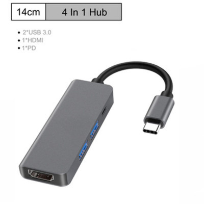 Hub chia USB Type-C 5 Cổng HDMI/USB 3.0/SD/TF US01 - Hàng chính hãng 
