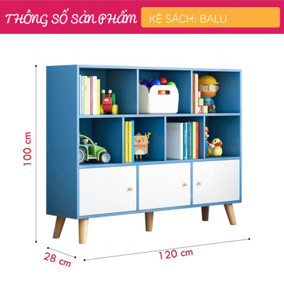 Giá đỡ sách bằng gỗ thiết kế đơn giản hiện đại SMLIFE Balu