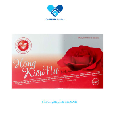 Viên uống hỗ trợ cải thiện nội tiết tố nữ, làm đẹp da Hồng Kiều Nữ Lady Rose hộp 3 vỉ x 10 viên