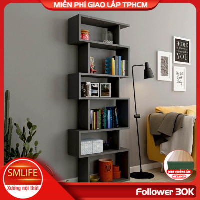 Giá sách gia đình từ gỗ công nghiệp SMLIFE Bates