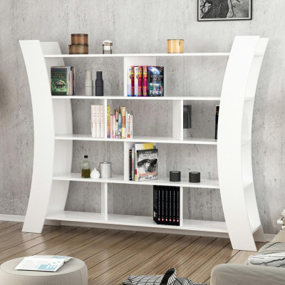 Giá sách gỗ công nghiệp trang trí đẹp SMLIFE Blackstone