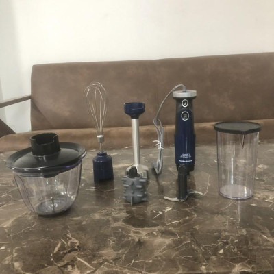 Máy xay sinh tố cầm tay 4 trong 1 kiêm bóc tỏi Morphy Richards MR6006 - HÀNG NHẬP KHẨU 