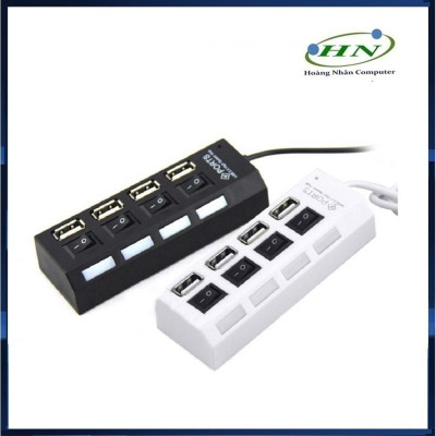  Thiết bị chia cổng USB 4 cổng có công tắc - HÀNG CHÍNH HÃNG