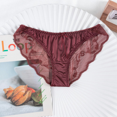 Combo 5 Quần Lót Nữ Lụa Bóng Phối Ren Cao Cấp Q8093 – Mềm Mịn, Sang Trọng, Co Giãn 4 Chiều