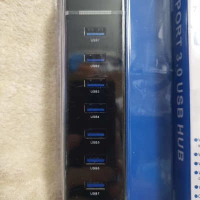 Hub chia 7 cổng USB, usb Hub tốc độ 3.0 - Hàng chính hãng