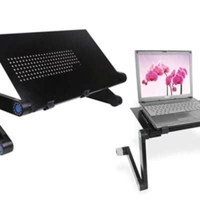 Bàn để laptop đa năng gấp gọn-Bàn để máy tính gấp gọn thông minh chống bị mỏi vai, mỏi mắt 45x30cm+ Tặng kèm hình dán ngẫu nhiên