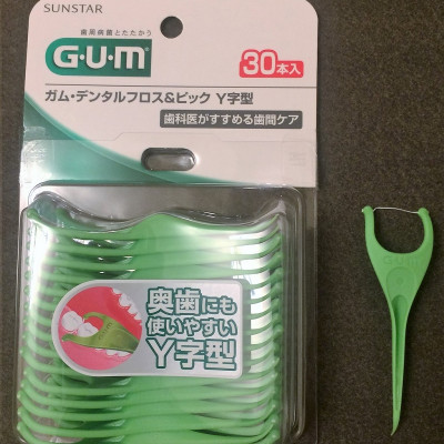 Set 30 chiếc tăm chỉ tơ nha khoa chính hiệu Sunstar Gum hàng nội địa Nhật Bản