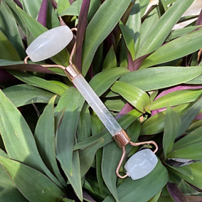 Cây lăn massage mặt bằng đá NHASAN Bí quyết da đẹp tự nhiên