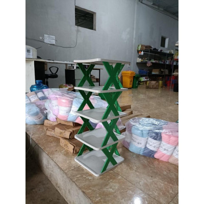 Kệ giày dép 5 tầng, kệ giày dép chữ X, kệ đa năng